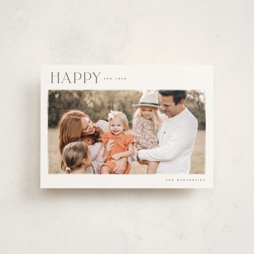 This is a pine christmas postcards with standard by Wildfield Paper Co called joy! to the world printing on signature in postcard