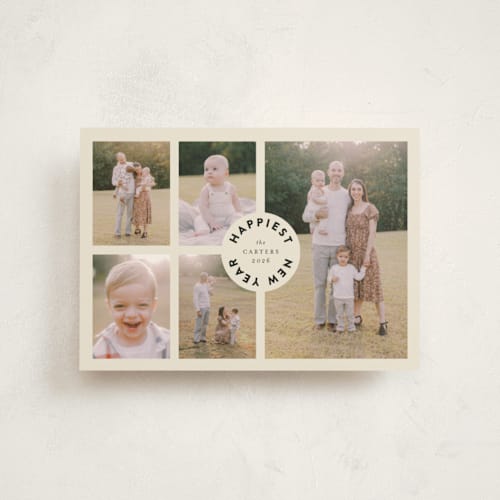 This is a buttercream christmas postcards with standard by Iveta Angelova called rotonda printing on signature in postcard