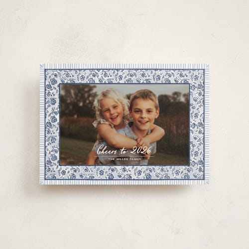 This is a frost christmas postcards with standard by Jenna Holcomb called a cottage christmas printing on signature in postcard