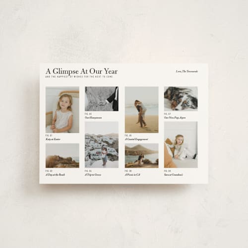 This is a pepper christmas postcards with standard by Bramble Studio called a glimpsed year printing on signature in postcard