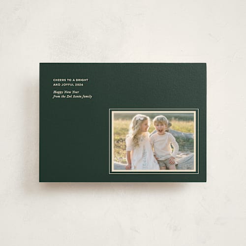 This is a pine christmas postcards with standard by Annie Clark called perfectly framed printing on signature in postcard