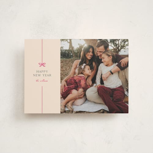 This is a gumdrop christmas postcards with standard by Pixel and Hank called bow printing on signature in postcard