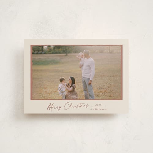 This is a christmas rose christmas postcards with standard by Petra Kern called frame printing on signature in postcard