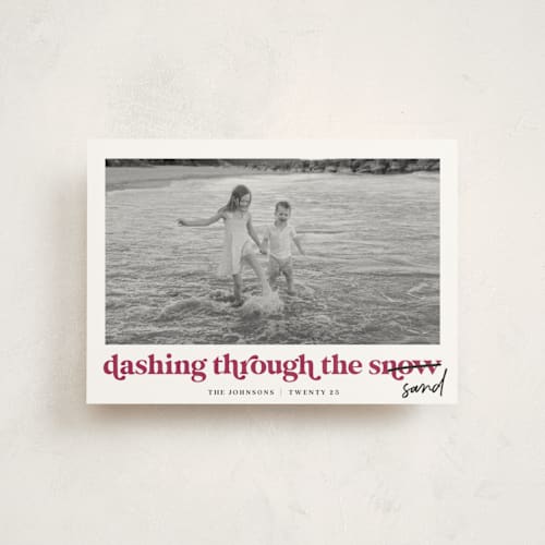 This is a sugar plum christmas postcards with standard by Louise Kay called dashing holiday printing on signature in postcard