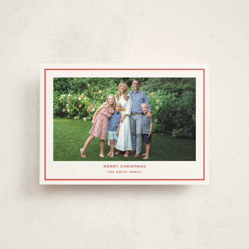 This is a candy cane christmas postcards with standard by Megan Davis called bowery printing on signature in postcard