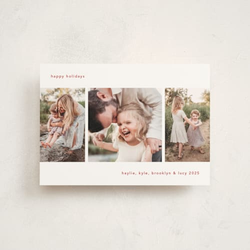 This is a marshmallow christmas postcards with standard by Mary Kay Garttmeier called merry little moments printing on signature in postcard