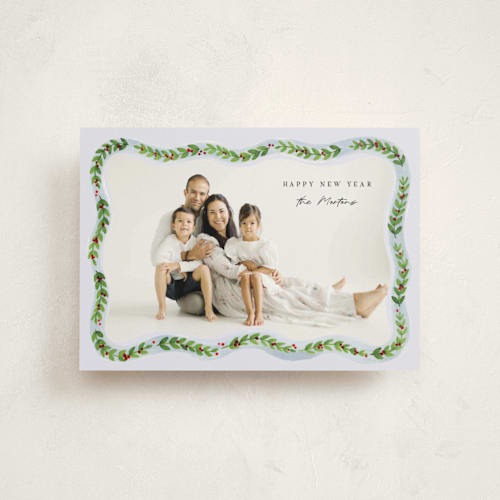 This is a sky christmas postcards with standard by Pati Cascino called tuscan printing on signature in postcard