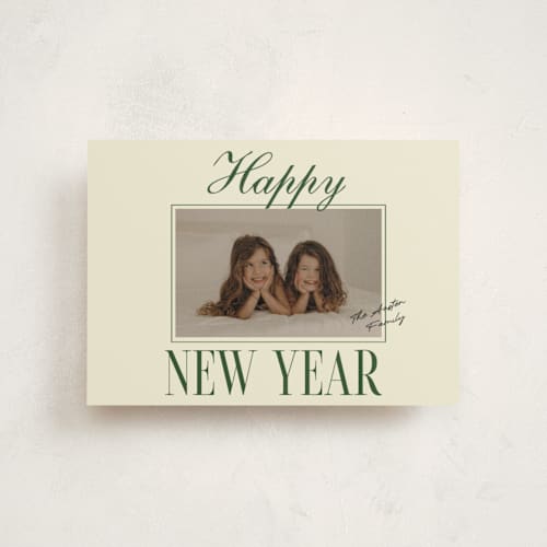 This is a juniper christmas postcards with standard by Helena Vitto called a classic christmas printing on signature in postcard