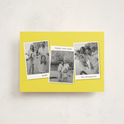 This is a lemon christmas postcards with standard by Kristen Knechtel called memories x3 printing on signature in postcard