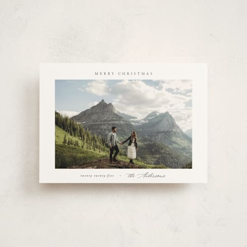 This is a snow christmas postcards with standard by Nicole Walsh called scenic printing on signature in postcard