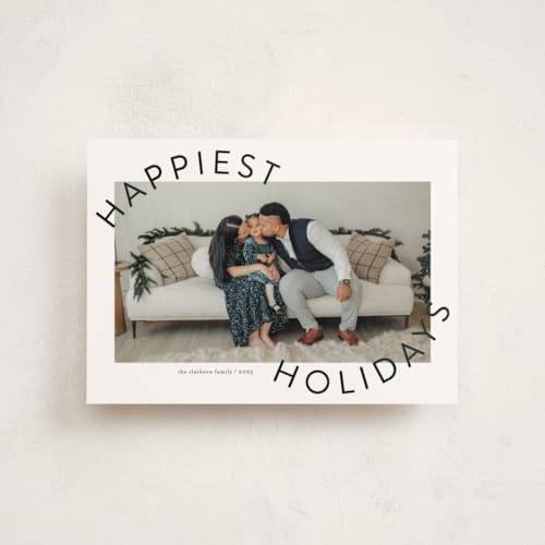 This is a snowflake christmas postcards with standard by Jessica Williams called round and round printing on signature in postcard