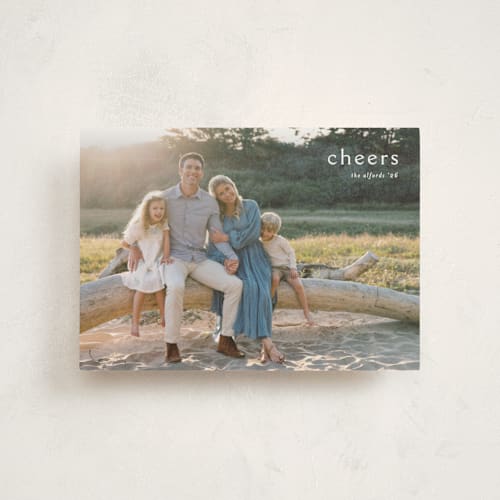 This is a snow christmas postcards with standard by Amy Kross called emblem printing on signature in postcard