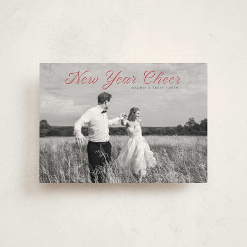 This is a ruby christmas postcards with standard by Alston Foster called endearing printing on signature in postcard