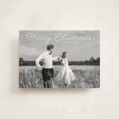 This is a snow christmas postcards with standard by Alston Foster called endearing printing on signature in postcard