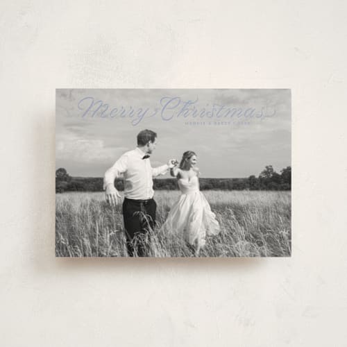 This is a dusk christmas postcards with standard by Alston Foster called endearing printing on signature in postcard