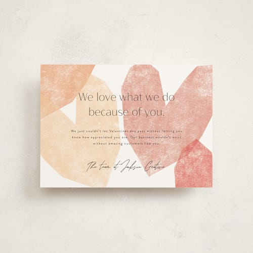 This is a tutti frutti valentines day with standard by Corinne Malesic called love what we do printing on signature in petite