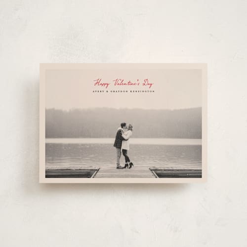 This is a crimson valentine postcards with standard by Pixel and Hank called a notation printing on signature in postcard