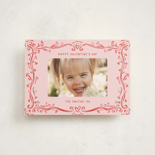 This is a bloom valentine postcards with standard by Pati Cascino called bordon printing on signature in postcard