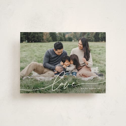 This is a snow valentine postcards with standard by Melanie Severin called love linear printing on signature in postcard