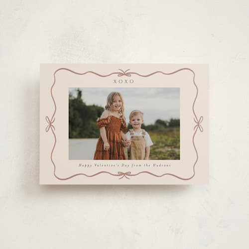 This is a petal valentine postcards with standard by Nicoletta Savod called smitten printing on signature in postcard
