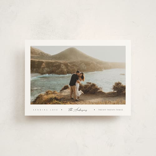 This is a cloud valentine postcards with standard by Nicole Walsh called the minimalist printing on signature in postcard