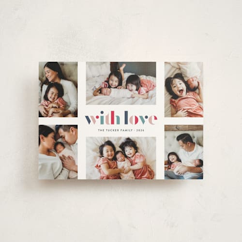 This is a marine valentine postcards with standard by Lauren Chism called bright hues printing on signature in postcard