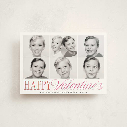 This is a flour valentine postcards with standard by Maria Alou called happy tiles printing on signature in postcard
