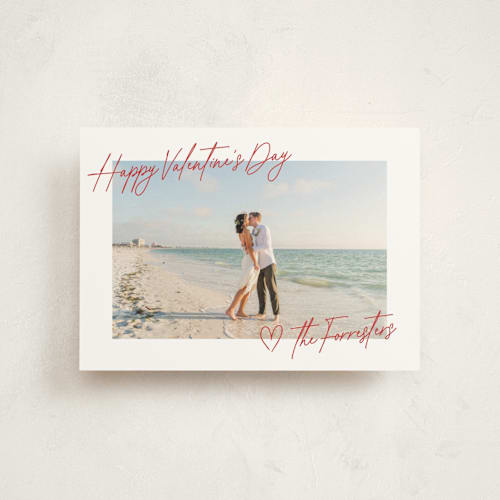 This is a cherry valentine postcards with standard by Ekko Studio called postal printing on signature in postcard