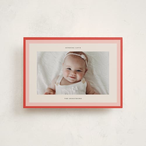 This is a tomato valentine postcards with standard by Lori Wemple called bright frame printing on signature in postcard