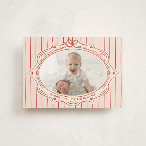 This is a apple valentine postcards with standard by Tamara Hilje called vintage frame printing on signature in postcard
