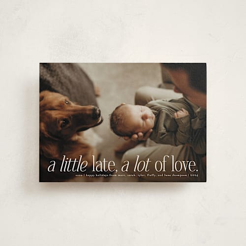 This is a marshmallow valentine postcards with standard by Heather Schertzer called a lot of love printing on signature in postcard