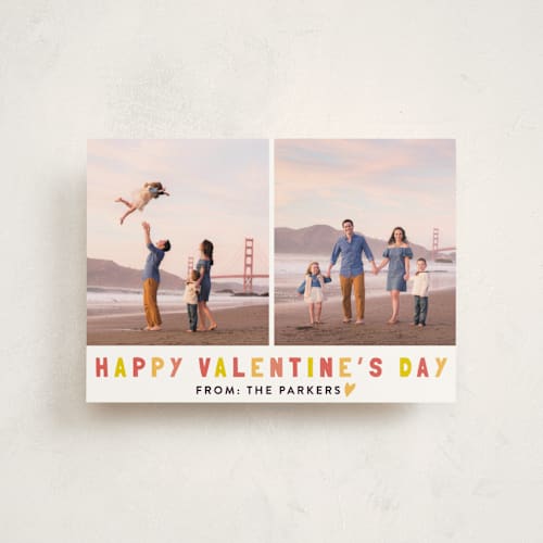 This is a sunset valentine postcards with standard by Kristel called colorful valentines printing on signature in postcard