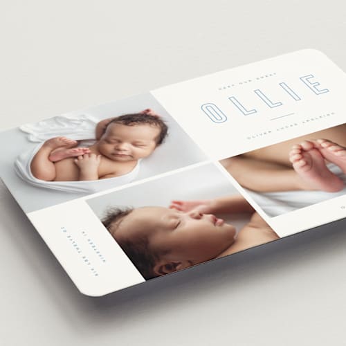 This is a sky birth announcement magnets with standard by Kristie Kern called sweet gallery printing on magnet paper in magnet