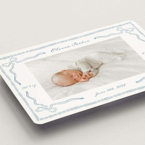 This is a sky birth announcement magnets with standard by Jelena Vuletic called arabella printing on magnet paper in magnet