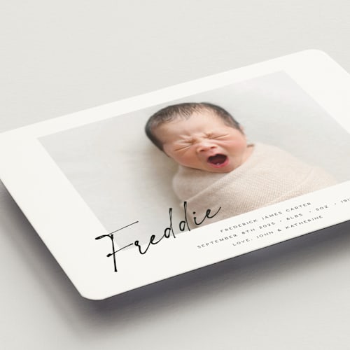 This is a dove birth announcement magnets with standard by Paula Pecevich called nickname printing on magnet paper in magnet