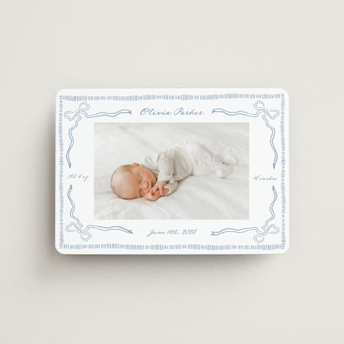 This is a sky birth announcement magnets with standard by Jelena Vuletic called arabella printing on magnet paper in magnet