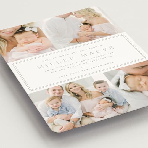 This is a latte birth announcement magnets with standard by Kristie Kern called camden printing on magnet paper in magnet