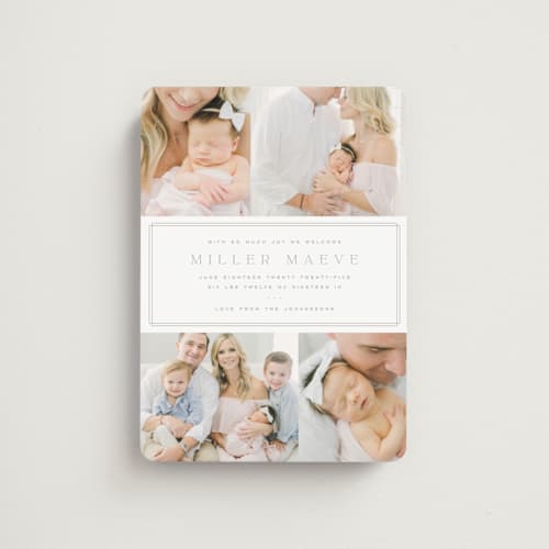 This is a latte birth announcement magnets with standard by Kristie Kern called camden printing on magnet paper in magnet