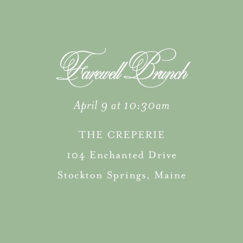 This is a mint enclosure cards with standard by Melinda Denison called romantic garden printing on signature in mini