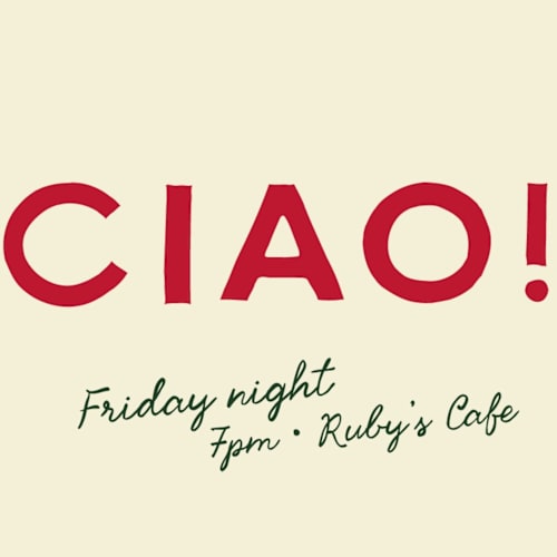 This is a pizzeria enclosure cards with standard by Ani Somi called trattoria printing on signature in mini