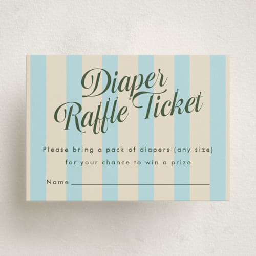 This is a cream soda baby shower insert cards with standard by Morgan Kendall called soda shoppe printing on signature in standard