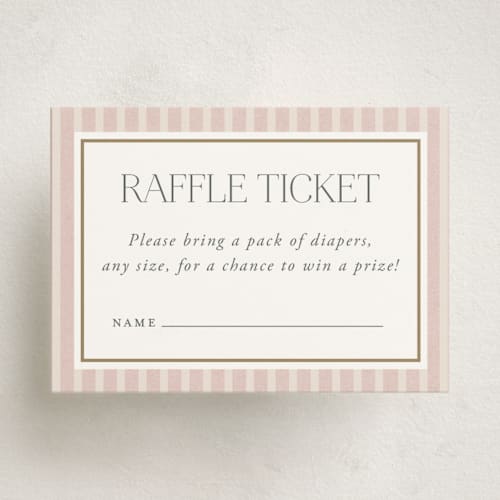 This is a rose baby shower insert cards with standard by Lucrecia Caporale called the little heirloom printing on signature in standard