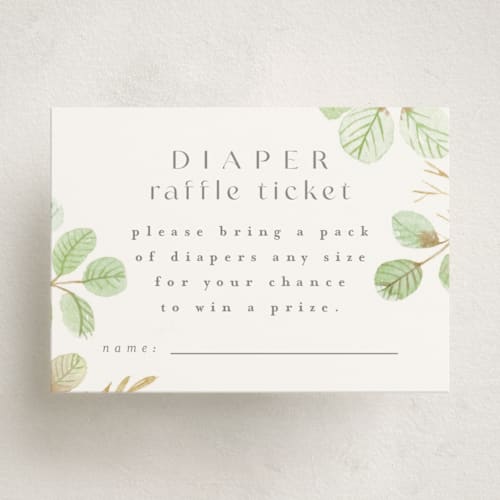 This is a summer baby shower insert cards with standard by Anastasia Makarova called summer day printing on signature in standard