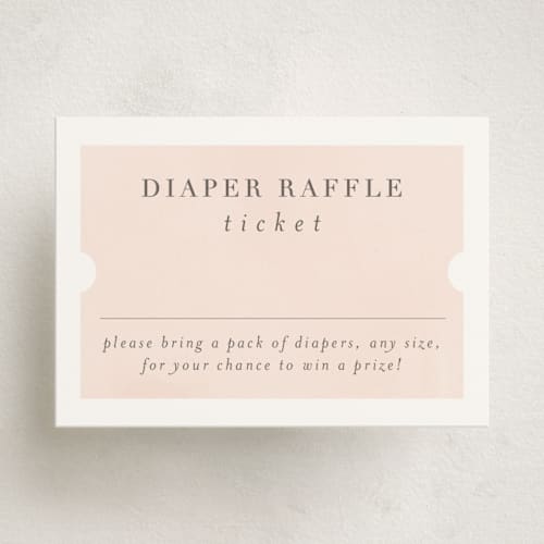 This is a peony baby shower insert cards with standard by Lori Wemple called elephant printing on signature in standard