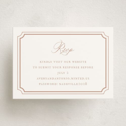 This is a dusty pink enclosure cards with standard by Jennifer Postorino called avery printing on signature in mini