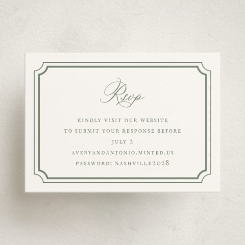 This is a sage enclosure cards with standard by Jennifer Postorino called avery printing on signature in mini