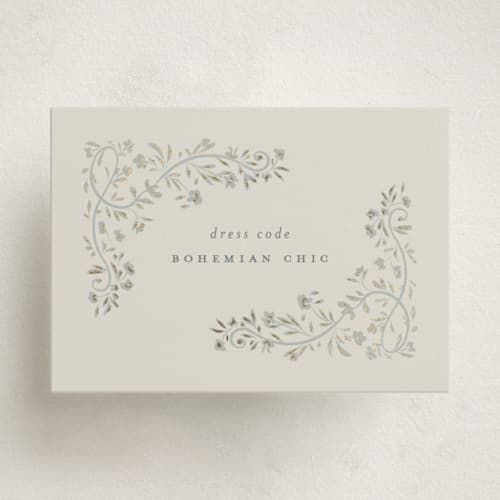 This is a something blue enclosure cards with foil pressed by Gwen Bedat called floral romance printing on signature in mini