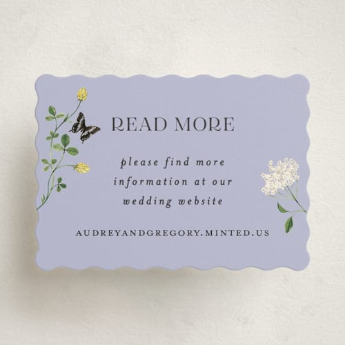 This is a elder flower enclosure cards with standard by Sarah Knight called wild meadow printing on signature in mini