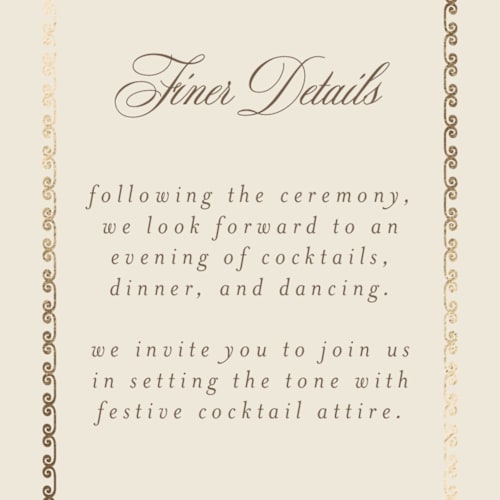 This is a champagne enclosure cards with foil pressed by Deynaaz Daraei called ahlum printing on signature in mini