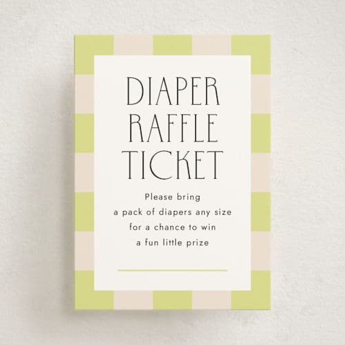 This is a lime baby shower insert cards with standard by letterfix called two times printing on signature in standard